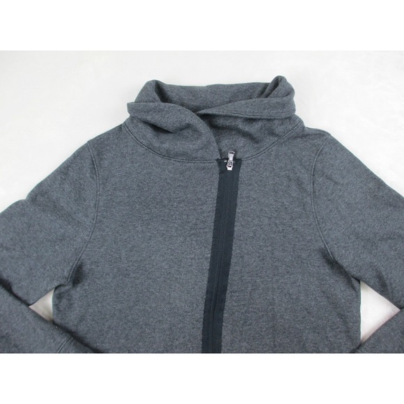 Under Armour Sweater Womens Medium Gray Logo Full Zip Loose Cold Gear Ladies - Picture 3 of 8